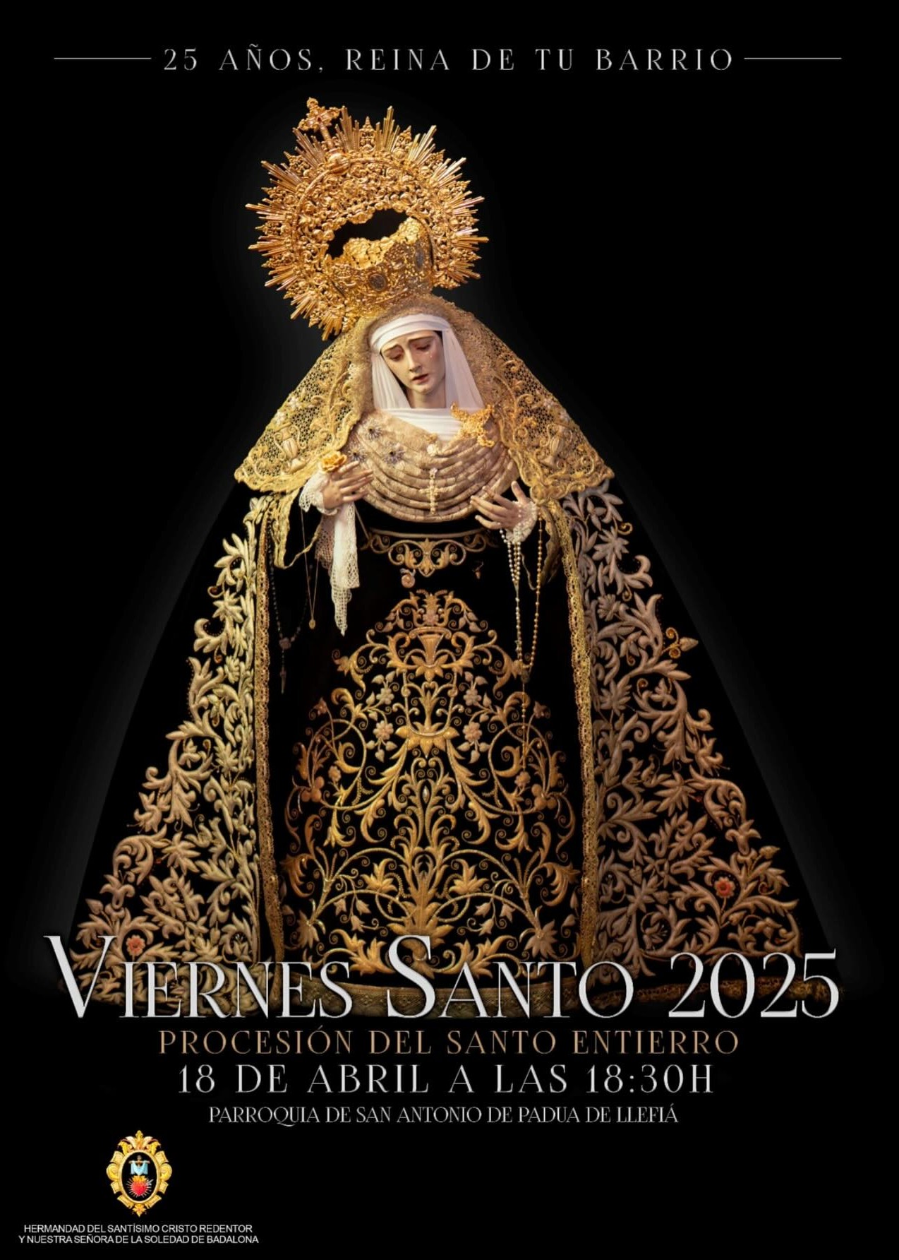Cartel de Semana Santa en Badalona 2025